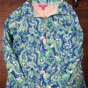 Colorful Sea Life Print Pullover